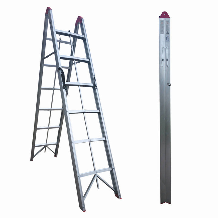 Scara pliabila ultracompacta din aluminiu MESTERINO TOOLS JL-308(2x6), 200x156x44 cm