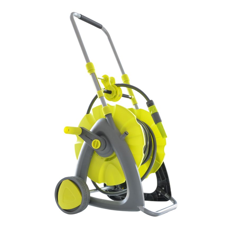 Carucior cu tambur si furtun 15m+2m MESTERINO TOOLS NW-H1115B, racord 1/2 inch, material polipropilena