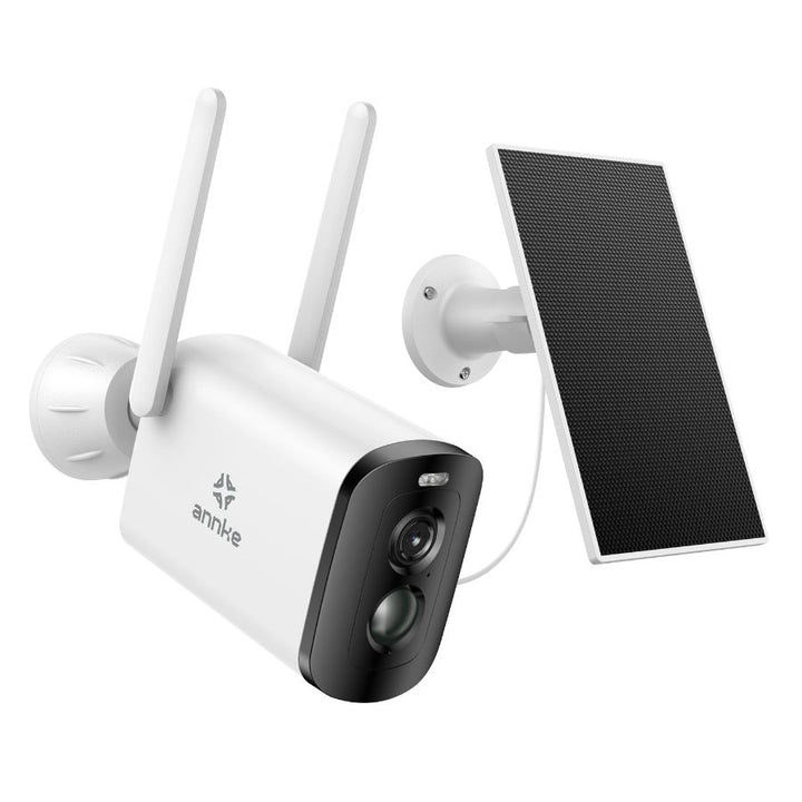 Camera performanta de supraveghere video ANNKE I81BL, de exterior, WiFi 4MP, Super HD, panou solar si baterie, comunicare audio bidirectionala, vedere nocturna IR, rezistenta la intemperii
