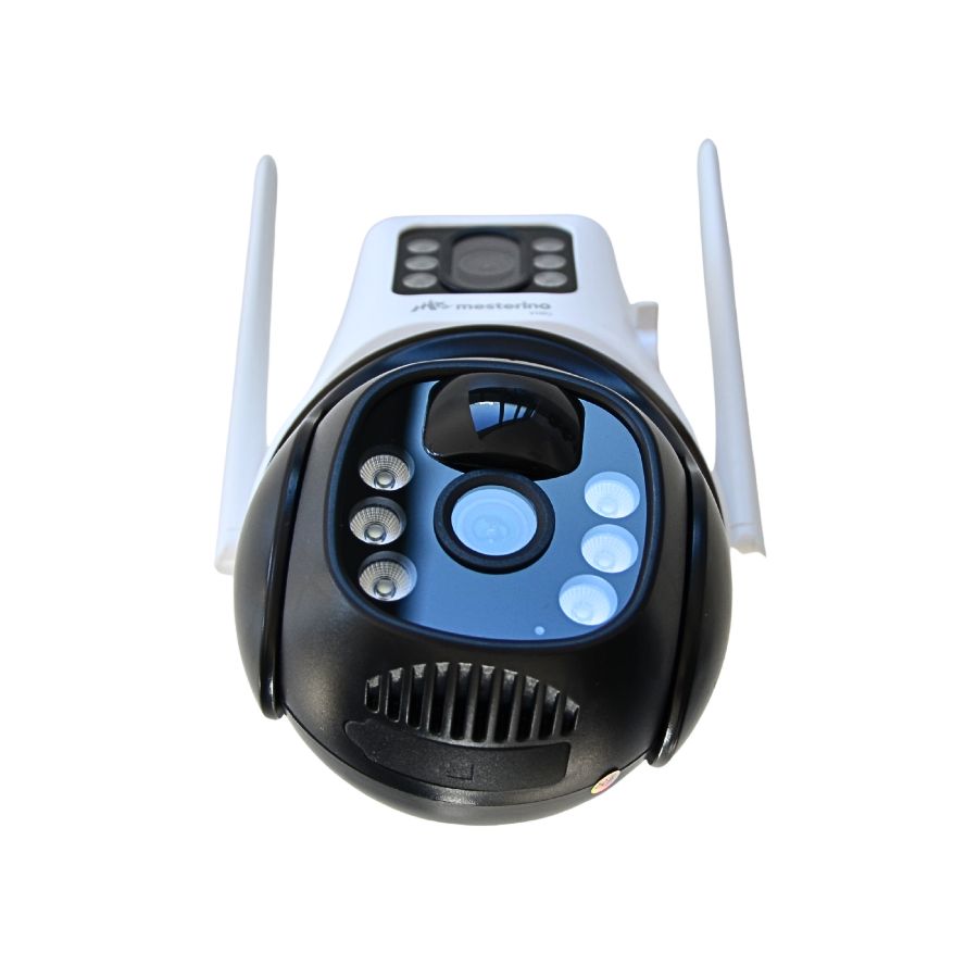 Camera de supraveghere cu cartela SIM MESTERINO VISIO MT-IPE7303-4G(EU), cu panou solar, 3MP, 4G, doua camere, senzor de miscare, PTZ, by ENSTER