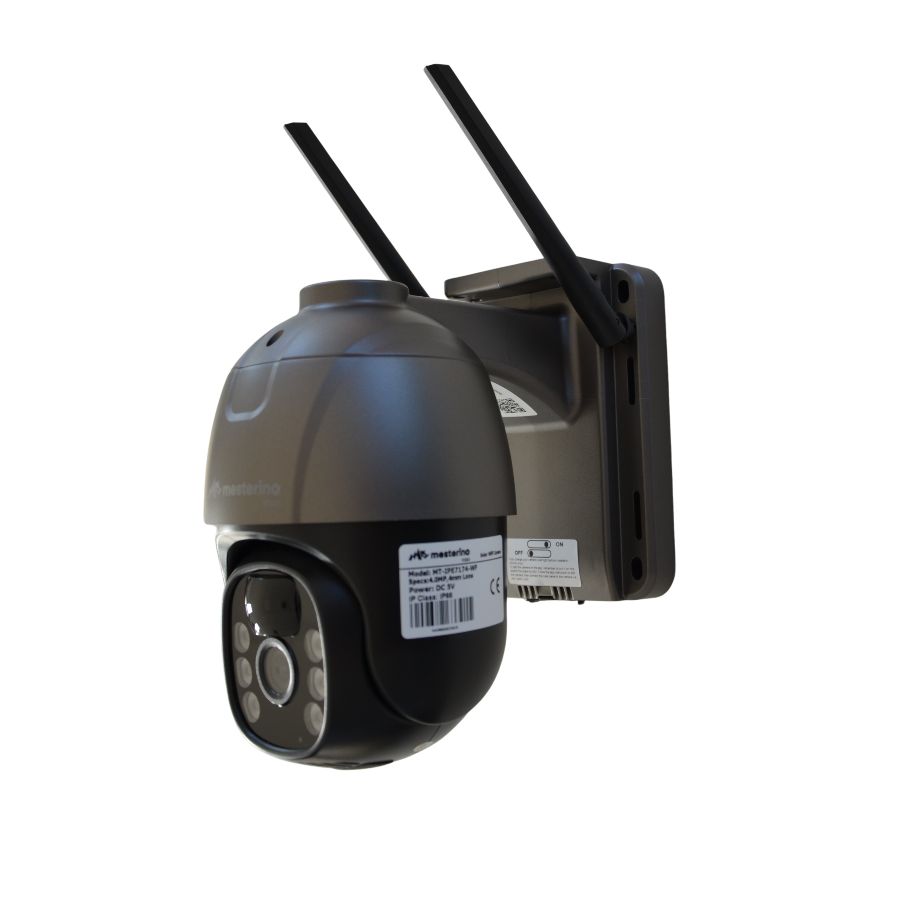 Camera de supraveghere WI-FI MESTERINO VISIO MT-IPE7174-WF, cu panou solar, 4MP, senzor de miscare, PTZ, by ENSTER