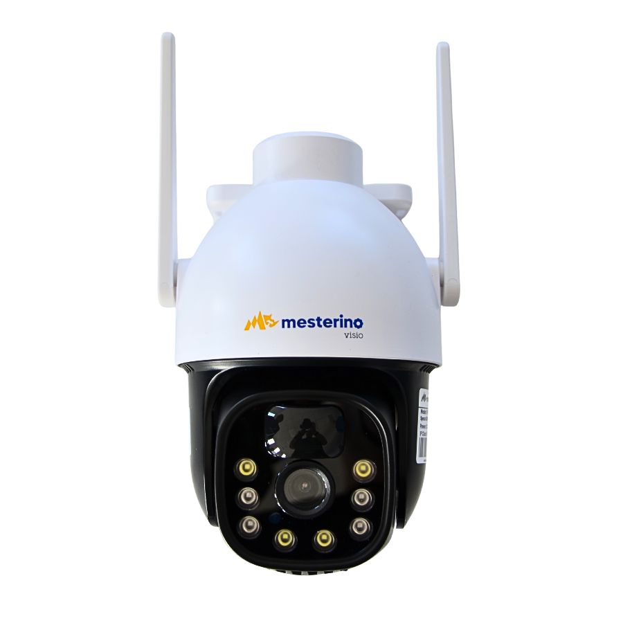 Camera de supraveghere cu cartela SIM MESTERINO VISIO MT-IPE7284-4G, cu panou solar, 4MP, senzor de miscare, PTZ, by ENSTER