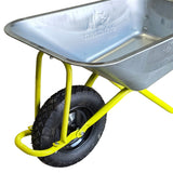 Roaba metalica 85 litri MESTERINO TOOLS MT-WB5009, din otel galvanizat, capacitate de incarcare 150kg, cu roata pneumatica 4.00-8
