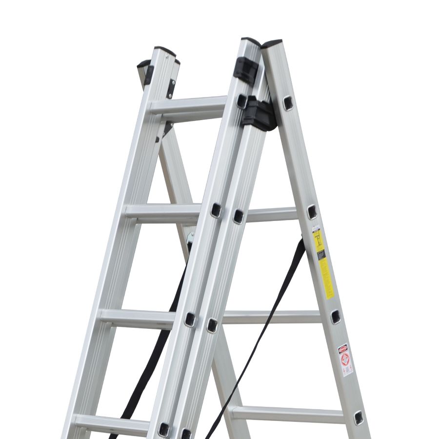 Scara combinata din aluminiu 3X7 trepte MESTERINO TOOLS MTJL207-3X7, 4.25 metri, greutate maxima 150 kg