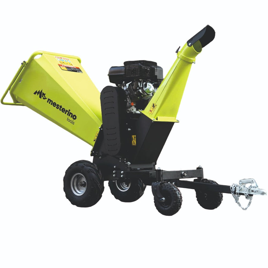 Tocator de crengi si resturi vegetale, MESTERINO MT-350PRO, motor pe benzina RATO in 4 timpi, 420 cc, 15 CP, diametru maxim de taiere 150 mm