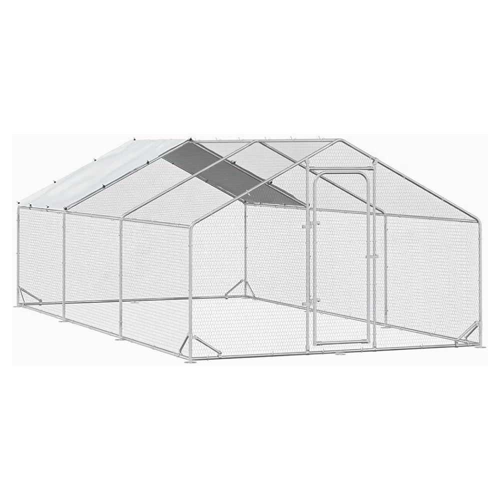 Cotet / tarc pentru pasari 3 x 6 x 2 m din otel galvanizat MESTERINO TOOLS MTGC-036