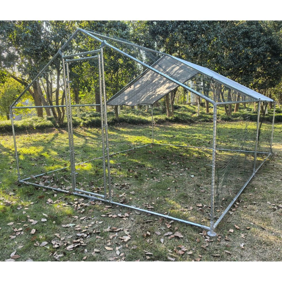 Cotet / tarc pentru pasari 3 x 4 x 2 m din otel galvanizat MESTERINO TOOLS MTGC-034