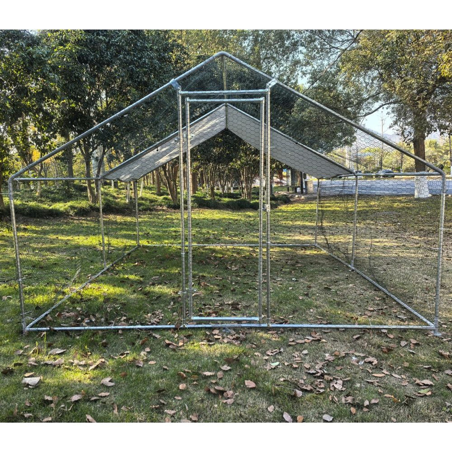 Cotet / tarc pentru pasari 3 x 4 x 2 m din otel galvanizat MESTERINO TOOLS MTGC-034