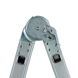 Scara multifunctionala din aluminiu cu balama 4X4 trepte MESTERINO TOOLS MTJL202-4X4, 4.67 metri, greutate maxima suportata 150 kg