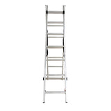 Scara combinata din aluminiu 2X7 trepte, MESTERINO TOOLS MTJL206-2X7, 3.22 metri, greutate maxima suportata 150 kg