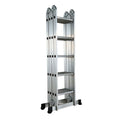 Scara multifunctionala din aluminiu cu balama MESTERINO TOOLS MTJL201-4X5, 4X5 trepte, 5.8 metri, greutate maxima suportata 150 kg