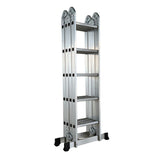 Scara multifunctionala din aluminiu cu balama MESTERINO TOOLS MTJL201-4X5, 4X5 trepte, 5.8 metri, greutate maxima suportata 150 kg