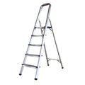 Scara pliabila din aluminiu cu platforma MESTERINO TOOLS MTJL-302-1x5, 5 trepte, 1.5 metri, greutate maxima suportata 120 kg