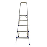 Scara pliabila din aluminiu cu platforma MESTERINO TOOLS MTJL-302-1x5, 5 trepte, 1.5 metri, greutate maxima suportata 150 kg