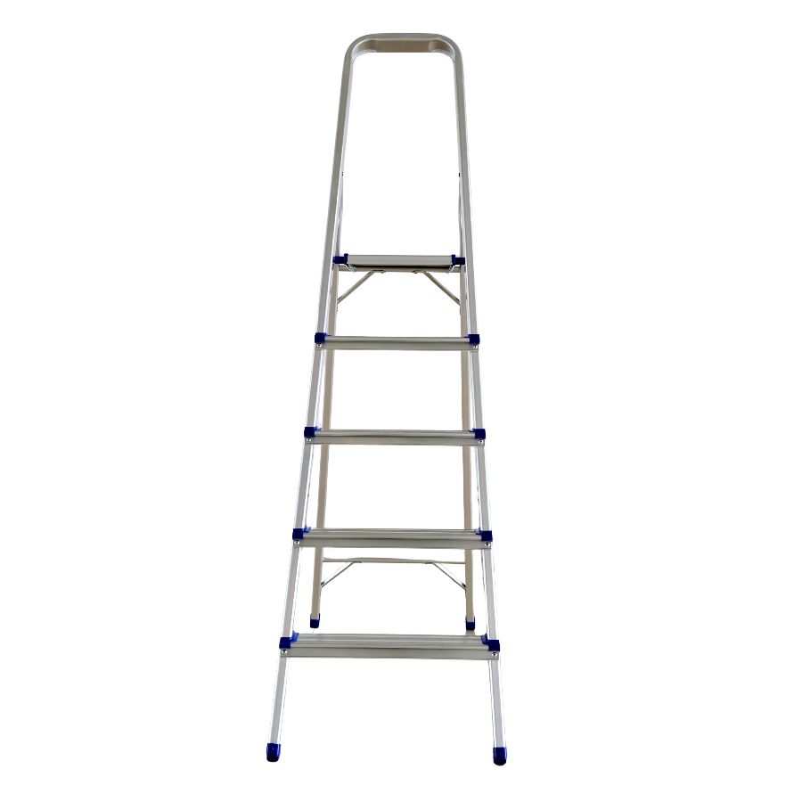 Scara pliabila din aluminiu cu platforma MESTERINO TOOLS MTJL-302-1x5, 5 trepte, 1.5 metri, greutate maxima suportata 150 kg