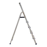 Scara pliabila din aluminiu cu platforma MESTERINO TOOLS MTJL-302-1x5, 5 trepte, 1.5 metri, greutate maxima suportata 150 kg