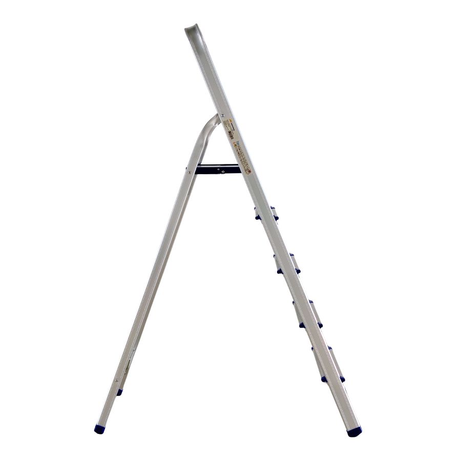 Scara pliabila din aluminiu cu platforma MESTERINO TOOLS MTJL-302-1x5, 5 trepte, 1.5 metri, greutate maxima suportata 150 kg