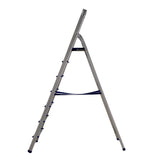 Scara pliabila din aluminiu cu platforma MESTERINO TOOLS MTJL-302-1x7, 7 trepte, 1.9 metri, greutate maxima suportata 150 kg