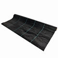 Folie antiburuieni/mulcire din polipropilena, MESTERINO PP10005100, 0,5 m X 100 m, densitate 100g/mp culoare neagra cu dungi, protectie UV