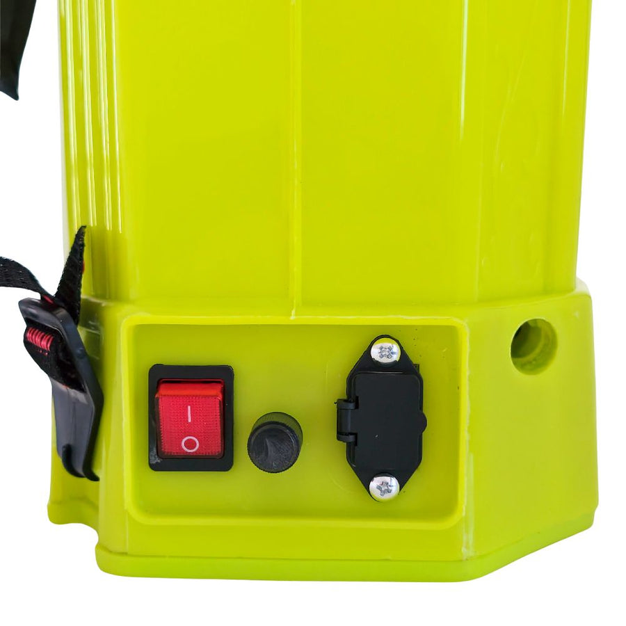 Pompa de stropit cu acumulator MESTERINO TOOLS MT-0584201, capacitate rezervor 16 litri, 12 V / 8 Ah, lungime lance 35 cm