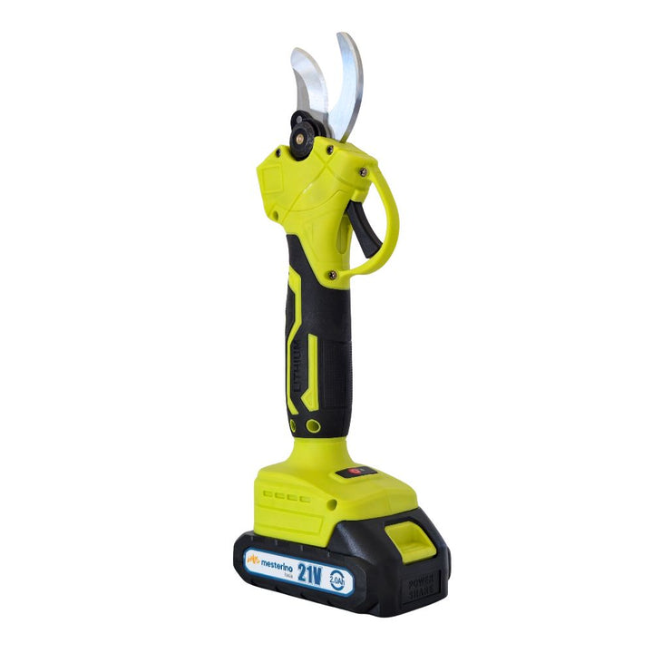 Foarfeca pentru taiat crengi cu acumulator MESTERINO TOOLS MT-PWT02115, diametru taiere maxim 30 mm, forta de taiere 130 NM