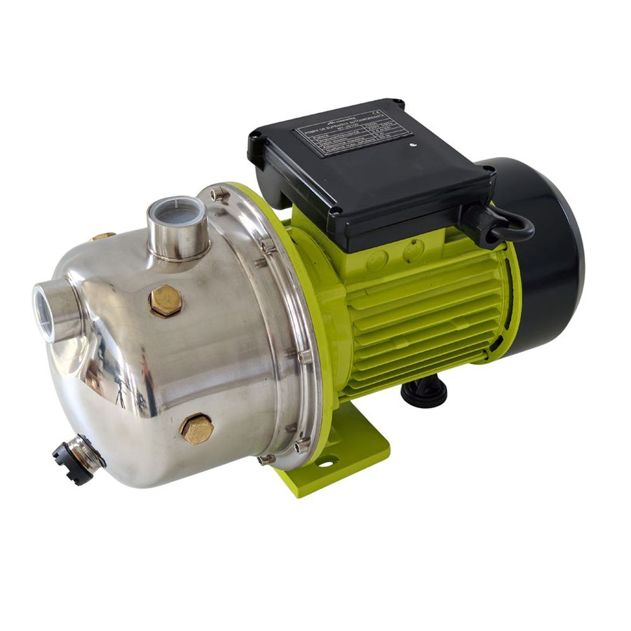 Pompa de suprafata autoamorsanta din inox MESTERINO TOOLS MT-JS100, 750 W, 3.6 m3/h, adancime aspiratie maxima 9 m, inaltime refulare maxima 50 m