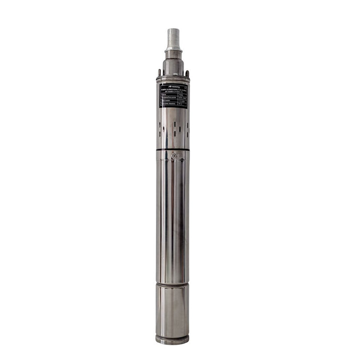 Pompa submersibila cu surub MESTERINO TOOLS MT-3QGD1.2-100-0.75, corp INOX, 750 W, debit maxim 1.2 m3/h, adancime maxima 50 m, cablu 10 m