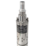 Pompa submersibila cu surub MESTERINO TOOLS MT-3QGD1.2-100-0.75, corp INOX, 750 W, debit maxim 1.2 m3/h, adancime maxima 50 m, cablu 10 m