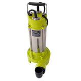 Pompa submersibila pentru apa curata/murdara cu tocator si plutitor MESTERINO TOOLS MT-V1300DF, corp INOX, 1300 W, 18 m3/h, adancime maxima 5 m, cablu 10 m