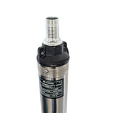 Pompa submersibila pentru apa curata cu 7 turbine si corp INOX MESTERINO TOOLS MT-3SDM137-1.1, 1100 W, 3 m3/h, adancime maxima 80 m, cablu 15 m