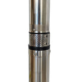 Pompa submersibila pentru apa curata cu 7 turbine si corp INOX MESTERINO TOOLS MT-3SDM137-1.1, 1100 W, 3 m3/h, adancime maxima 80 m, cablu 15 m