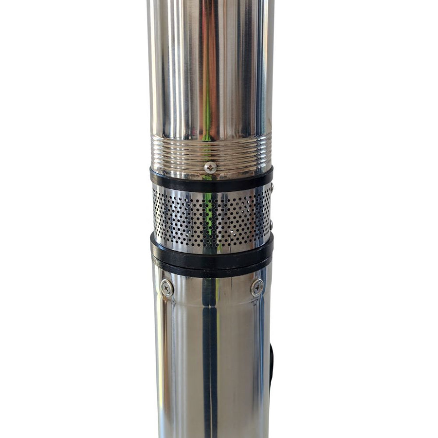 Pompa submersibila pentru apa curata cu 2 turbine si corp INOX MESTERINO TOOLS MT-3.5SDM222-1.1, 1100 W, 3 m3/h, adancime maxima 80 m, cablu 15 m