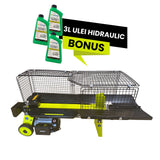 Despicator electric pentru lemne/busteni MESTERINO TOOLS MT-65553, forta 4 tone, motor 1500 W, cusca de protectie