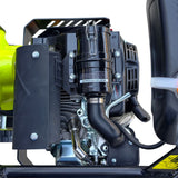 Mai compactor cu kit roti MESTERINO TOOLS MT-29348, motor LONCIN 196 cc pe benzina, putere 6.5 CP, dimensiune talpa 355x280 mm, 600-700 bpm, forta impact 18500 N, greutate 78 kg