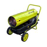 Tun de caldura pe motorina MESTERINO MTRY-70, putere 70 KW, ventilator 240 W, volum aer 1100 m3/h, capacitate rezervor combustivil 38 litri