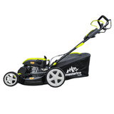 Masina autopropulsata pentru tuns iarba/gazon MESTERINO MTBJXPM46N-169, motor 4T 169 cmc, 4 CP, latime taiere 46 cm, 8 nivele de taiere, sac colector 60 litri, evacuare laterala si mulcire