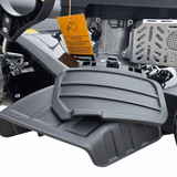 Masina autopropulsata pentru tuns iarba/gazon MESTERINO MTBJXPM46N-169, motor 4T 169 cmc, 4 CP, latime taiere 46 cm, 8 nivele de taiere, sac colector 60 litri, evacuare laterala si mulcire