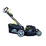 Masina autopropulsata pentru tuns iarba/gazon MESTERINO MTBJXPM51N-224, motor 4T LONCIN 224 cmc, 6.1 CP, latime taiere 51 cm, 8 nivele de taiere, sac colector 60 litri, evacuare laterala si mulcire