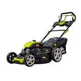 Masina autopropulsata pentru tuns iarba/gazon MESTERINO TOOLS MTBJXPM53N-196, sasiu metal, motor benzina, 196 cmc, 5 CP, latime taiere 53 cm, 8 nivele de taiere, sac colector 60 litri, evacuare laterala si mulcire