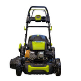 Masina autopropulsata pentru tuns iarba/gazon MESTERINO TOOLS MTBJXPM53N-196, sasiu metal, motor benzina, 196 cmc, 5 CP, latime taiere 53 cm, 8 nivele de taiere, sac colector 60 litri, evacuare laterala si mulcire