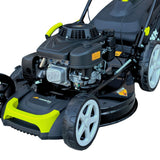 Masina autopropulsata pentru tuns iarba/gazon MESTERINO MTBJXPM53N-224, motor 4T LONCIN 224 cmc, 6.1 CP, latime taiere 53 cm, 8 nivele de taiere, sac colector 60 litri, evacuare lateral si mulcire