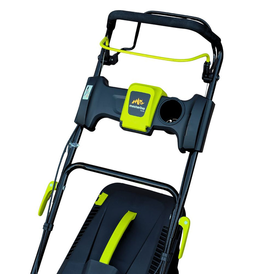 Masina autopropulsata pentru tuns iarba/gazon MESTERINO MTBJXPM53N-224, motor 4T LONCIN 224 cmc, 6.1 CP, latime taiere 53 cm, 8 nivele de taiere, sac colector 60 litri, evacuare lateral si mulcire