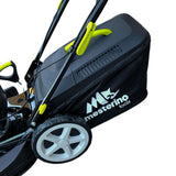 Masina autopropulsata pentru tuns iarba/gazon MESTERINO MTBJXPM53N-224, motor 4T LONCIN 224 cmc, 6.1 CP, latime taiere 53 cm, 8 nivele de taiere, sac colector 60 litri, evacuare lateral si mulcire
