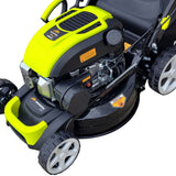 Masina autopropulsata pentru tuns gazon/iarba MESTERINO MTBJXSM41N-149, motor 4T 149 cmc, 3.3 CP, latime taiere 41 cm, 8 nivele taiere, sac colector 50 litri