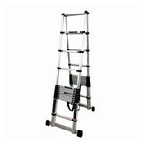 Scara telescopica din aluminiu dubla MESTERINO TOOLS JMTJL-101-D3.8M+3.8M, 3.8+3.8 metri, 2x13 trepte, greutate maxima 150 kg