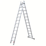 Scara combinata din aluminiu MESTERINO TOOLS MTJL-206-2X12, 4.3 metri, 2x12 trepte, greutate maxima 115 kg
