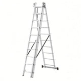 Scara combinata din aluminiu MESTERINO TOOLS MTJL-207-3X10, 6.77 metri, 3x10 trepte, greutate maxima 115 kg
