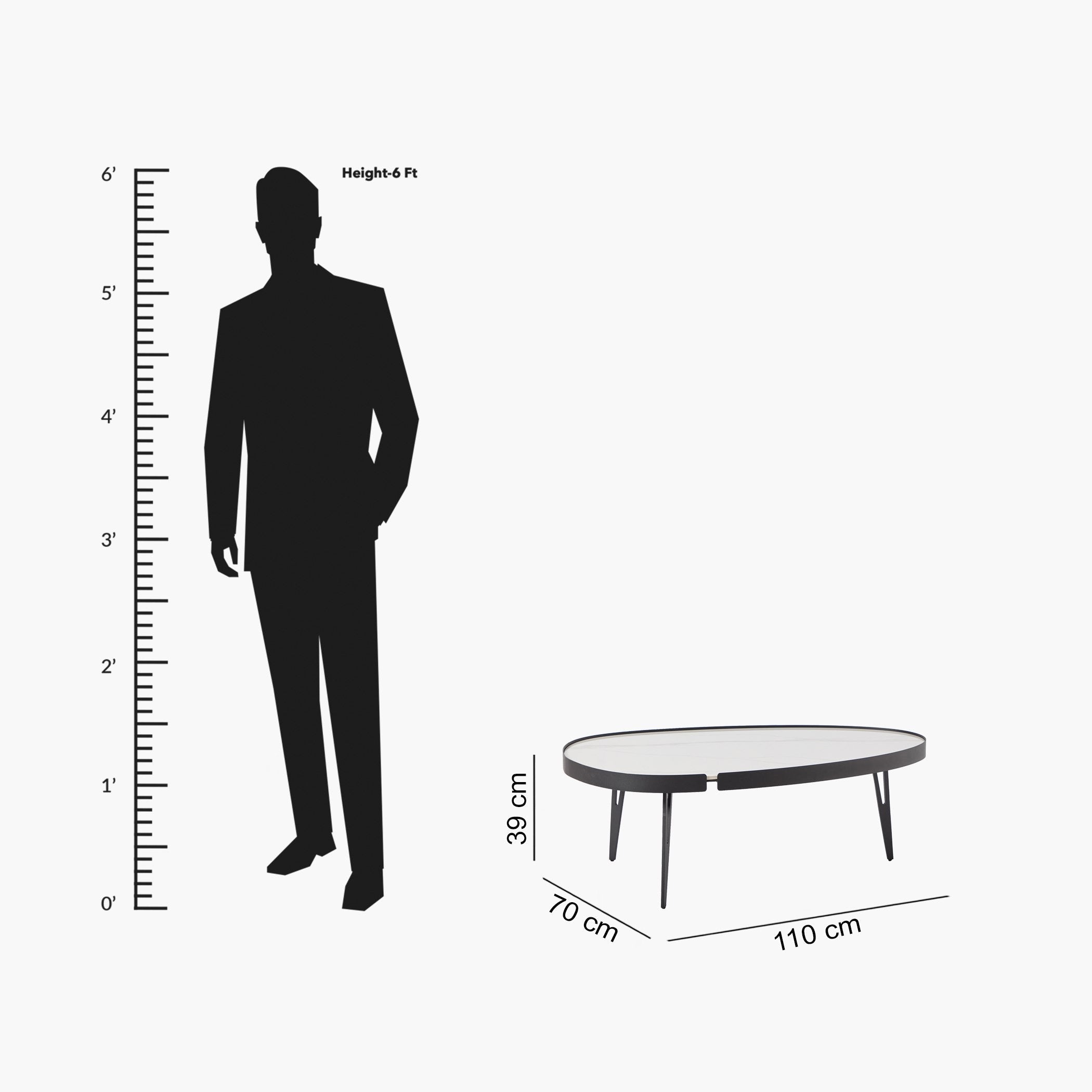 RESIGILAT - Set 2 Masute de Cafea Moderne din Piatra Sinterizata, Finisaj Lucios, Rezistente la Caldura si Pete, Design Elegant pentru Living