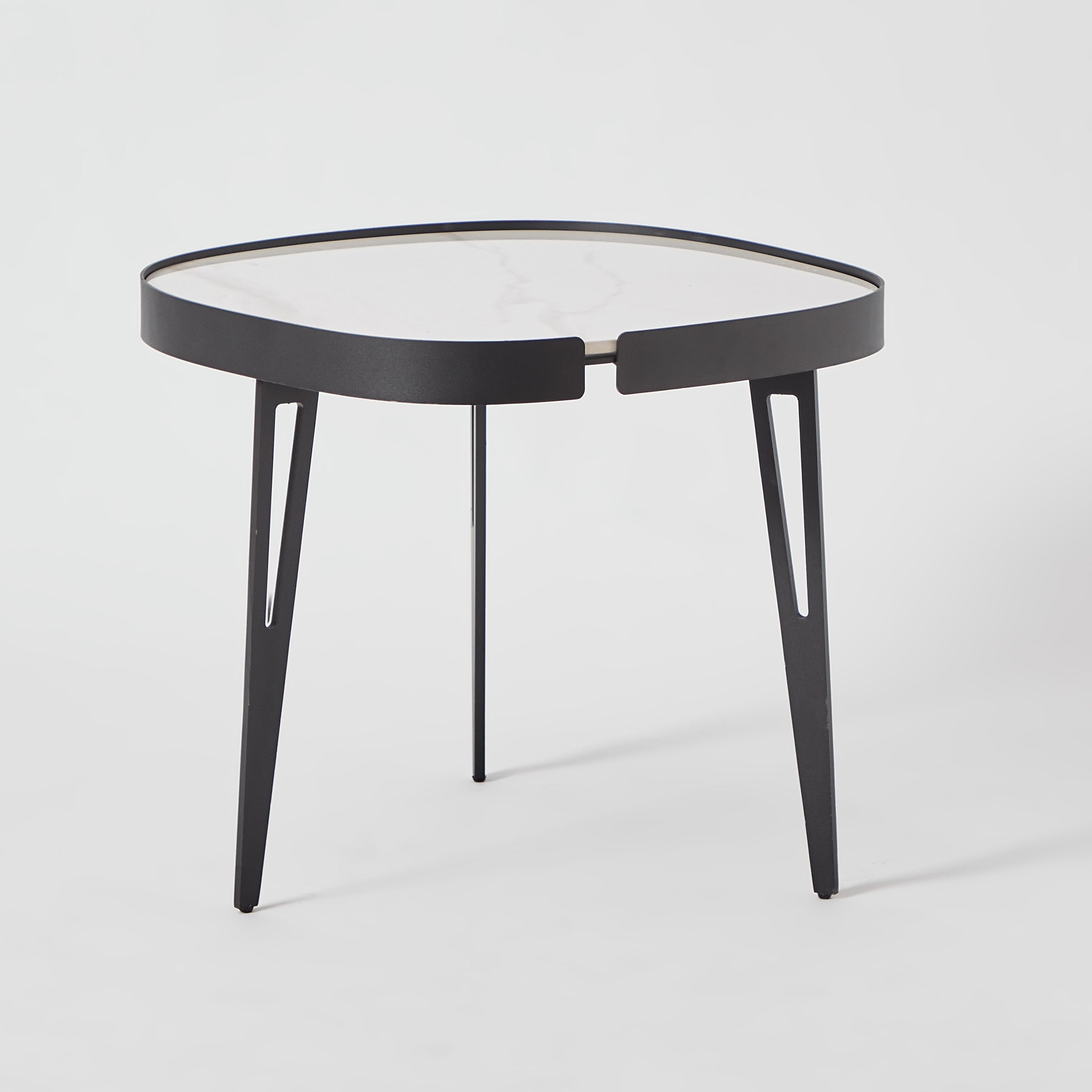 RESIGILAT - Set 2 Masute de Cafea Moderne din Piatra Sinterizata, Finisaj Lucios, Rezistente la Caldura si Pete, Design Elegant pentru Living