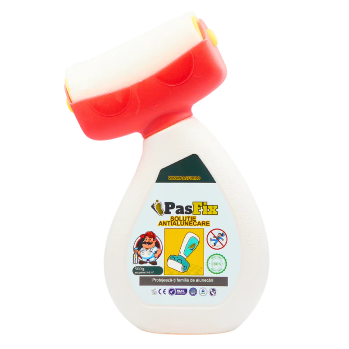 PasFix Solutie Antialunecare 500ml Gresie Faianta Marmura Piatra Naturala cu Rola - detaliu produs
